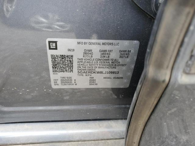 5GAERDKW8LJ109813 - 2020 BUICK ENCLAVE AVENIR GRAY photo 14