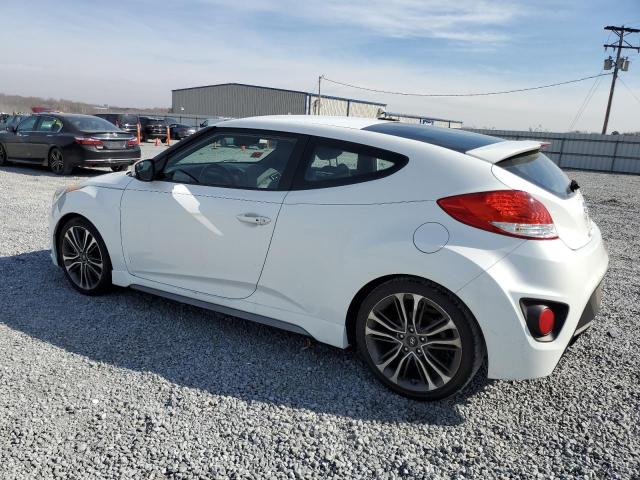 KMHTC6AE5GU275508 - 2016 HYUNDAI VELOSTER TURBO WHITE photo 2