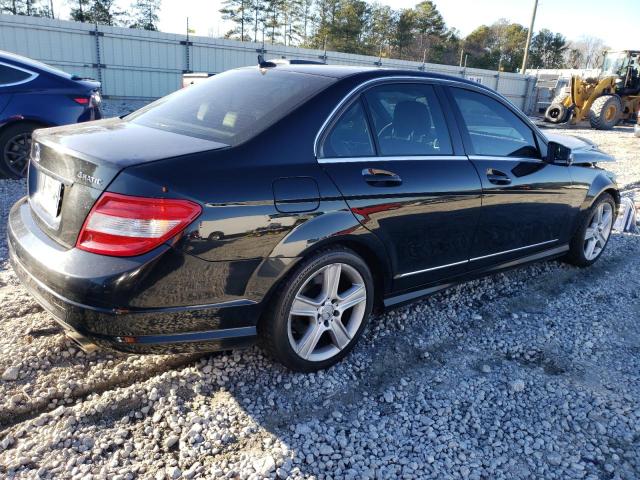 WDDGF8BB2AR104325 - 2010 MERCEDES-BENZ C 300 4MATIC BLACK photo 3