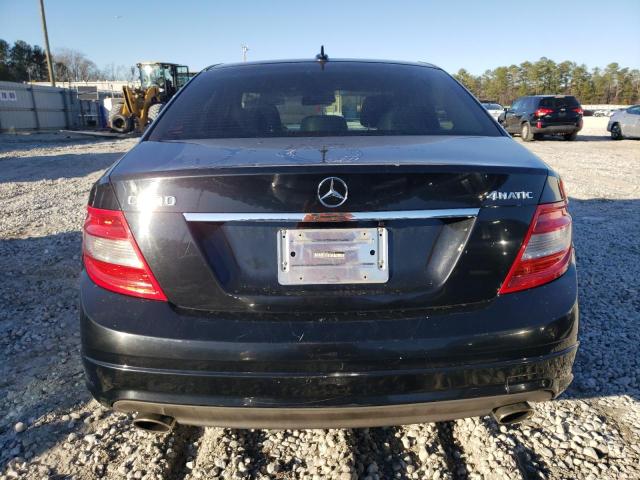 WDDGF8BB2AR104325 - 2010 MERCEDES-BENZ C 300 4MATIC BLACK photo 6