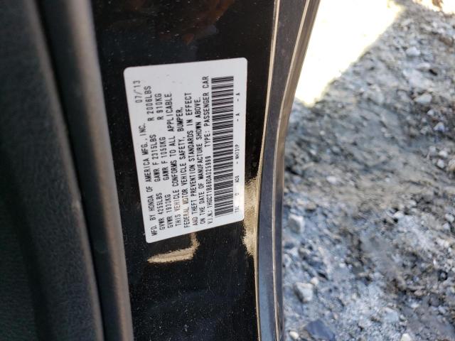 1HGCT1B88DA025999 - 2013 HONDA ACCORD EXL BLACK photo 12