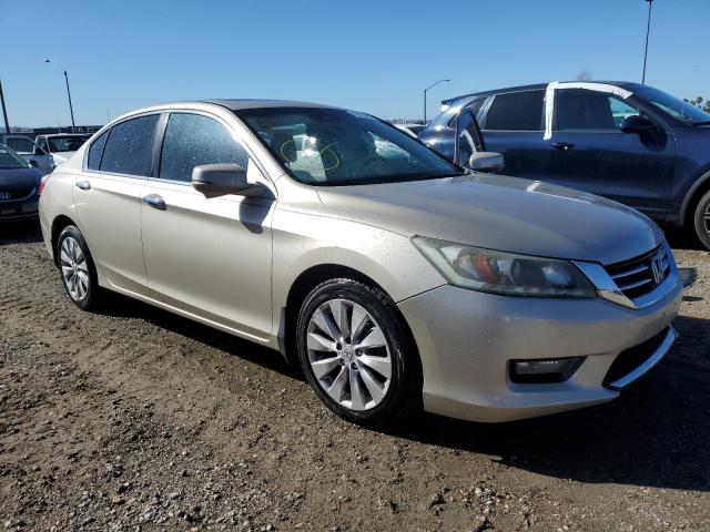 1HGCR3F89EA029873 - 2014 HONDA ACCORD EXL BEIGE photo 4