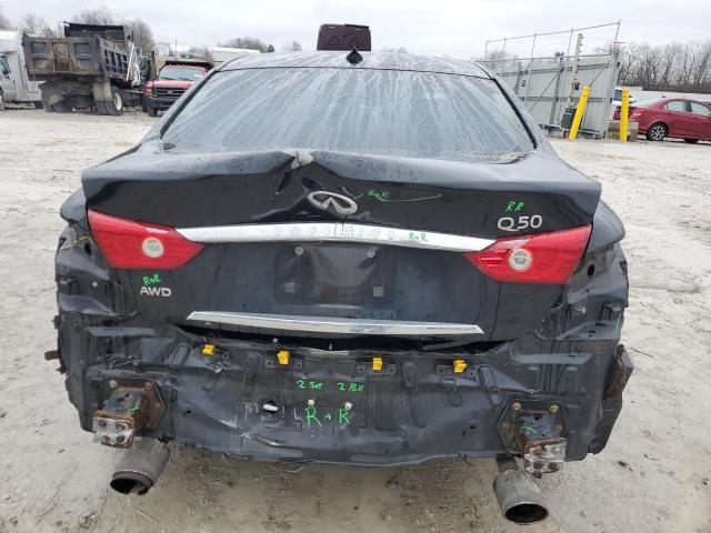 JN1BV7AR0EM683496 - 2014 INFINITI Q50 BASE BLACK photo 6