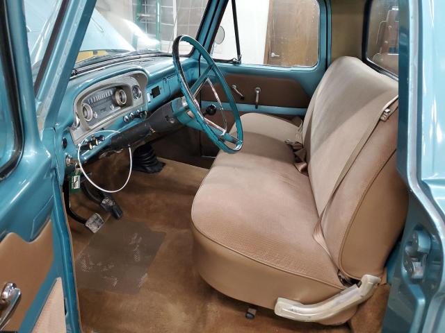 F10AR847132 - 1966 FORD F100 TURQUOISE photo 7