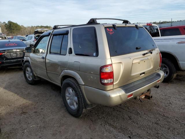 JN8DR07YX1W520678 - 2001 NISSAN PATHFINDER LE 金色 照片 2
