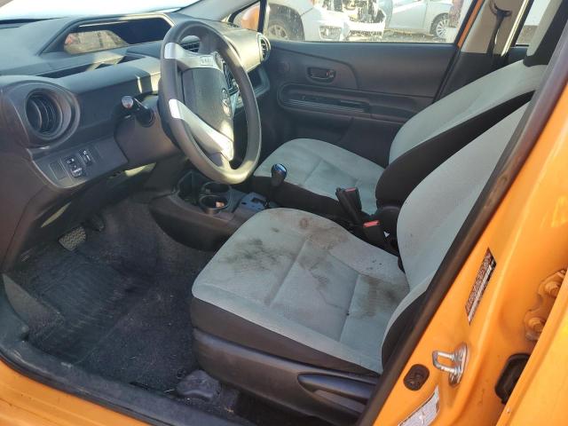 JTDKDTB37G1131971 - 2016 TOYOTA PRIUS C ORANGE photo 7