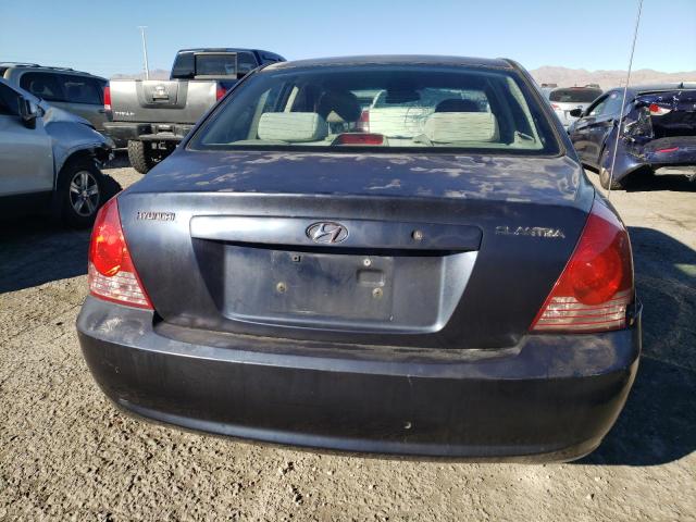 KMHDN46D26U247148 - 2006 HYUNDAI ELANTRA GLS BLUE photo 6