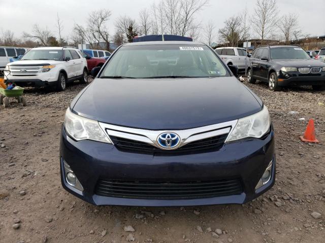 4T1BD1FK6EU129190 - 2014 TOYOTA CAMRY HYBRID BLUE photo 5