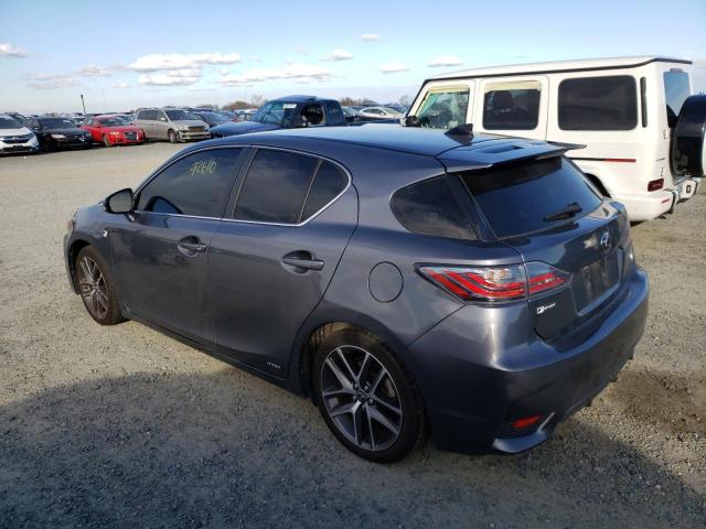 JTHKD5BH5F2213339 - 2015 LEXUS CT 200 GRAY photo 2