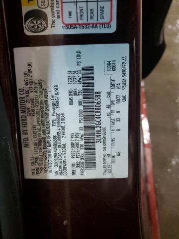 3LNHL2GC4CR806588 - 2012 LINCOLN MKZ MAROON photo 12