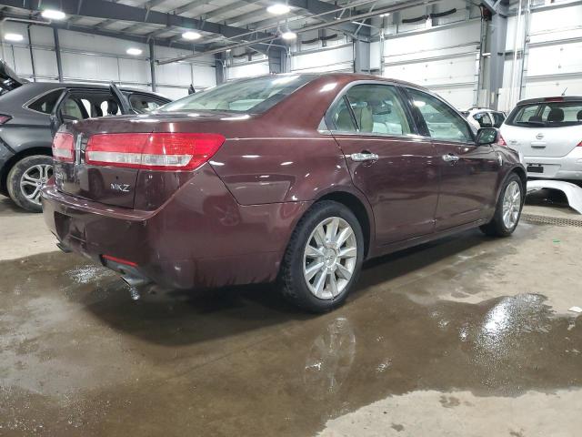 3LNHL2GC4CR806588 - 2012 LINCOLN MKZ MAROON photo 3