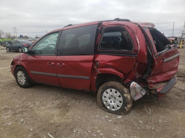 1A4GP45R46B755572 - 2006 CHRYSLER TOWN & COU წითელი ფოტო 2