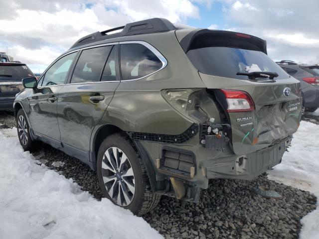 4S4BSANC5F3274910 - 2015 SUBARU OUTBACK 2.5I LIMITED GREEN photo 2