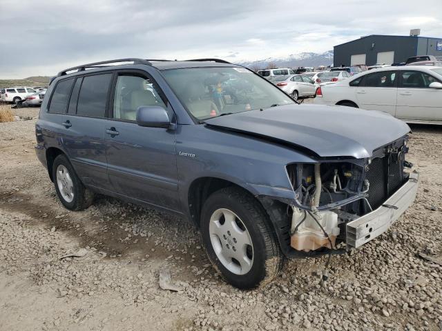 JTEEP21A740048052 - 2004 TOYOTA HIGHLANDER BLUE photo 4