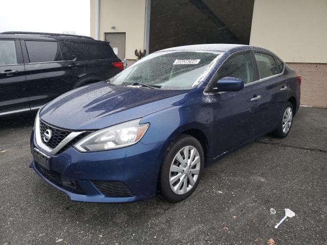 3N1AB7APXKY316357 - 2019 NISSAN SENTRA S BLUE photo 1