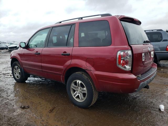 2HKYF18494H610809 - 2004 HONDA PILOT EX RED photo 2