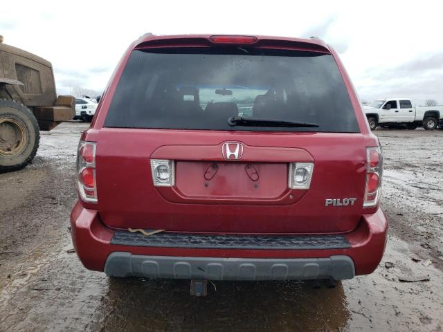 2HKYF18494H610809 - 2004 HONDA PILOT EX RED photo 6