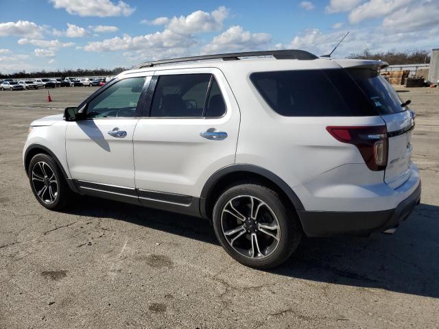 1FM5K8GT0DGB54022 - 2013 FORD EXPLORER SPORT WHITE photo 2