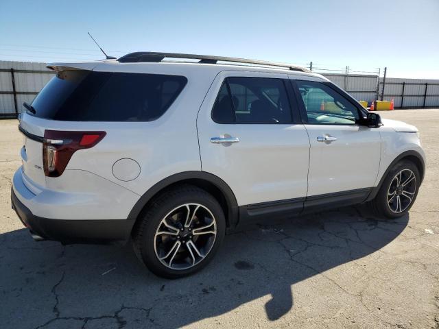 1FM5K8GT0DGB54022 - 2013 FORD EXPLORER SPORT WHITE photo 3