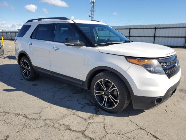 1FM5K8GT0DGB54022 - 2013 FORD EXPLORER SPORT WHITE photo 4