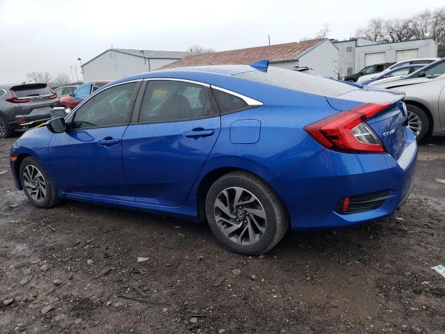 19XFC2F81JE036248 - 2018 HONDA CIVIC EX BLUE photo 2