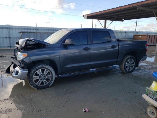 5TFEM5F15EX075640 - 2014 TOYOTA TUNDRA CREWMAX SR5 GRAY photo 1