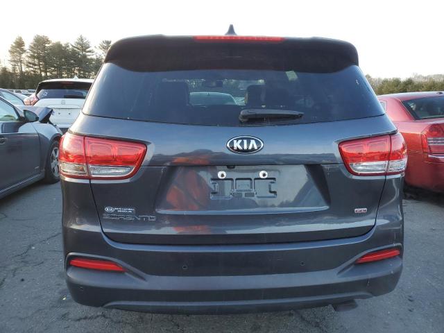 5XYPGDA32HG263025 - 2017 KIA SORENTO LX GRAY photo 6