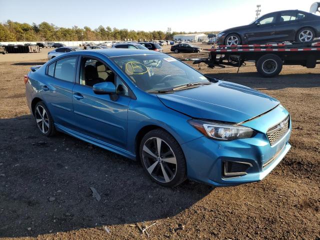 4S3GKAK65H3620580 - 2017 SUBARU IMPREZA SPORT BLUE photo 4