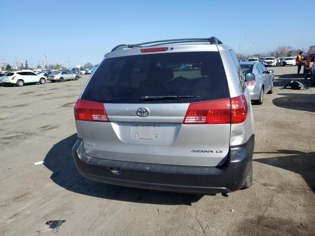 5TDZA23CX5S320503 - 2005 TOYOTA SIENNA CE SILVER photo 6