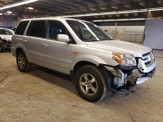 5FNYF185X7B017794 - 2007 HONDA PILOT EXL SILVER photo 4