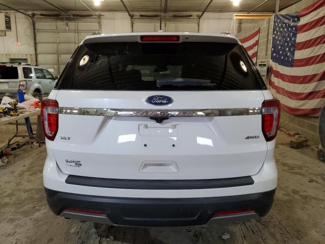 1FM5K8D83KGA60259 - 2019 FORD EXPLORER XLT WHITE photo 6