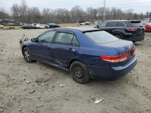 1HGCM56164A076872 - 2004 HONDA ACCORD DX BLUE photo 2