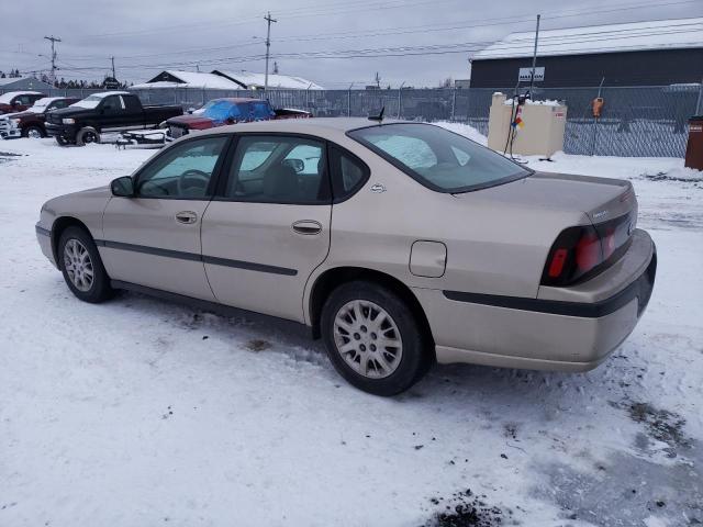 2G1WF52E759168223 - 2005 CHEVROLET IMPALA GOLD photo 2