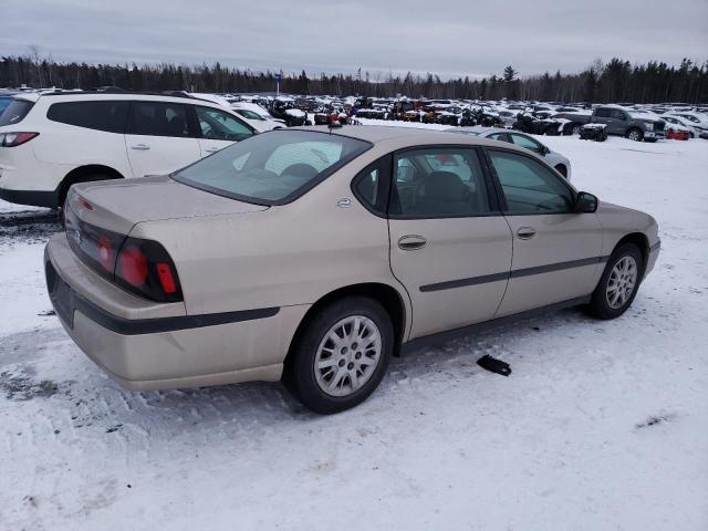 2G1WF52E759168223 - 2005 CHEVROLET IMPALA GOLD photo 3