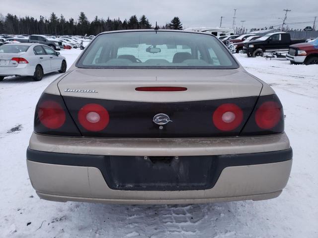 2G1WF52E759168223 - 2005 CHEVROLET IMPALA GOLD photo 6