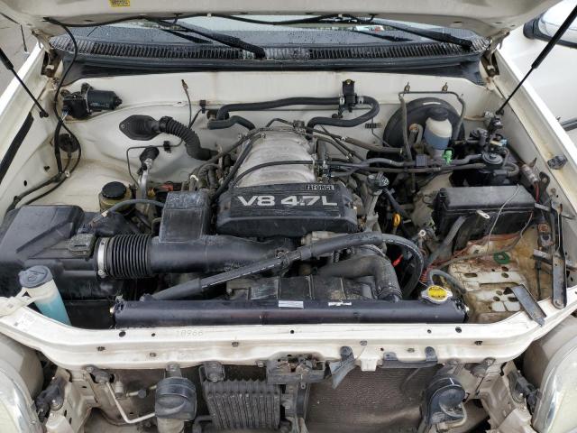 5TBRT34111S186500 - 2001 TOYOTA TUNDRA ACCESS CAB თეთრი ფოტო 11