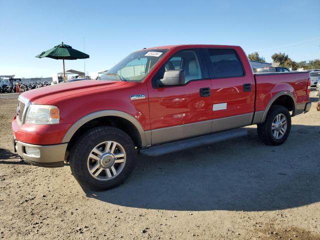 1FTPW14575KF04288 - 2005 FORD F150 SUPERCREW RED photo 1
