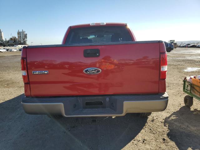 1FTPW14575KF04288 - 2005 FORD F150 SUPERCREW RED photo 6