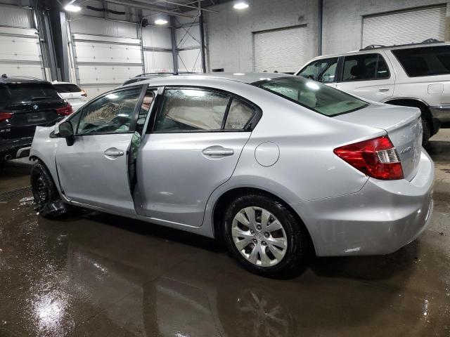 2HGFB2F50CH602689 - 2012 HONDA CIVIC LX SILVER photo 2