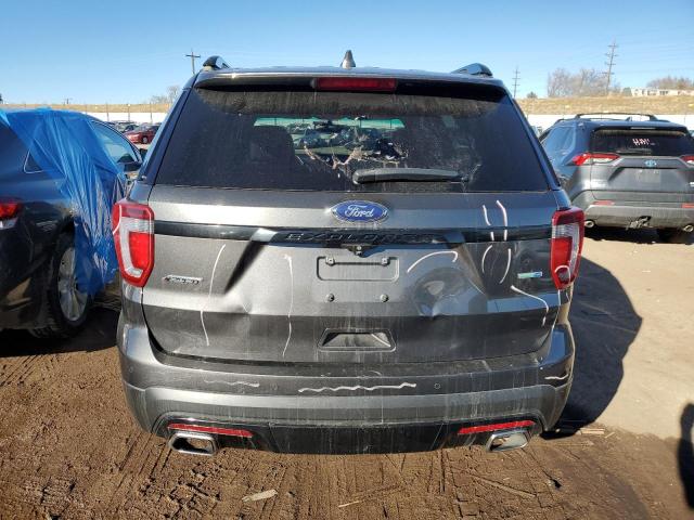 1FM5K8GT2HGB31489 - 2017 FORD EXPLORER SPORT GRAY photo 6