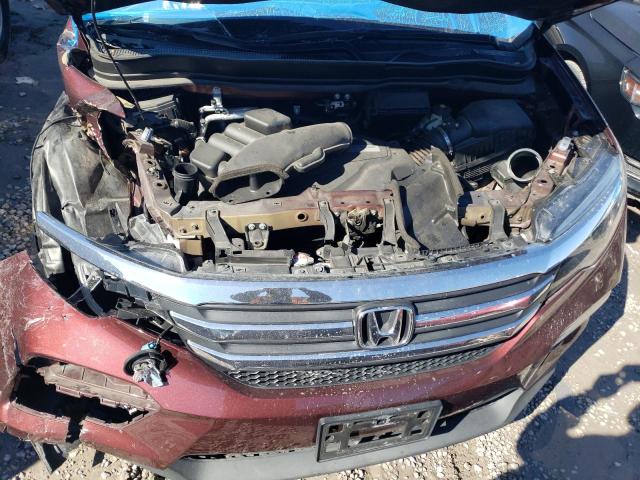 5FNYF6H74JB047377 - 2018 HONDA PILOT EXLN BURGUNDY photo 11