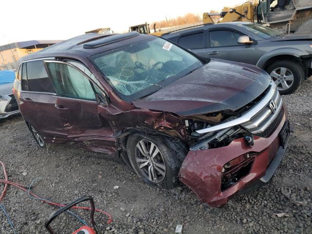 5FNYF6H74JB047377 - 2018 HONDA PILOT EXLN BURGUNDY photo 4