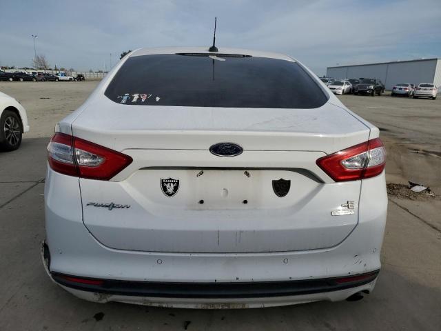 3FA6P0HR2DR244785 - 2013 FORD FUSION SE WHITE photo 6