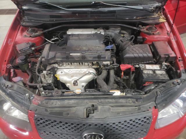 KNAFE161075002729 - 2007 KIA SPECTRA5 SX RED photo 11