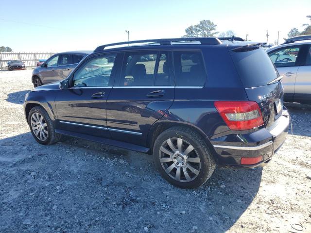 WDCGG8HB2AF334568 - 2010 MERCEDES-BENZ GLK 350 4MATIC BLUE photo 2