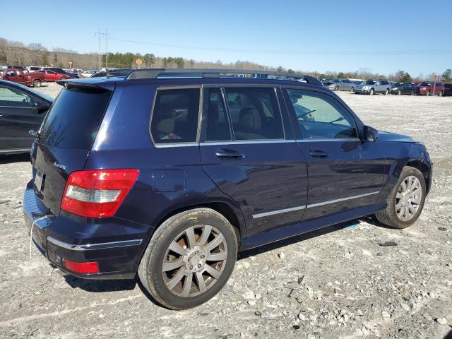 WDCGG8HB2AF334568 - 2010 MERCEDES-BENZ GLK 350 4MATIC BLUE photo 3