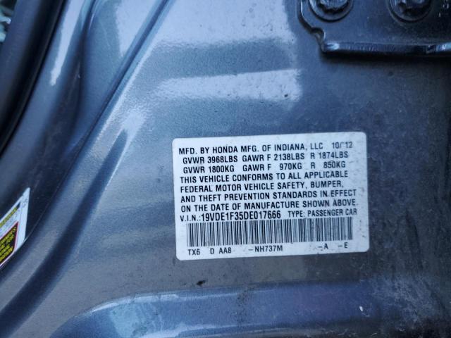 19VDE1F35DE017666 - 2013 ACURA ILX 20 GRAY photo 12