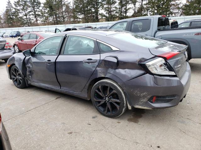 19XFC2F89LE022312 - 2020 HONDA CIVIC SPORT GRAY photo 2