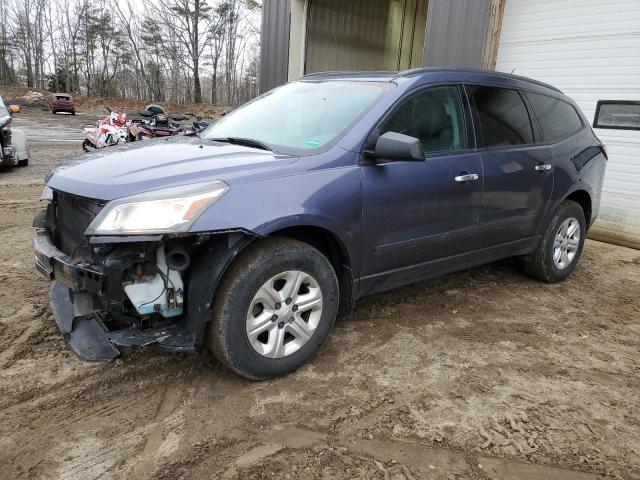 1GNKVFED2EJ281395 - 2014 CHEVROLET TRAVERSE LS BLUE photo 1