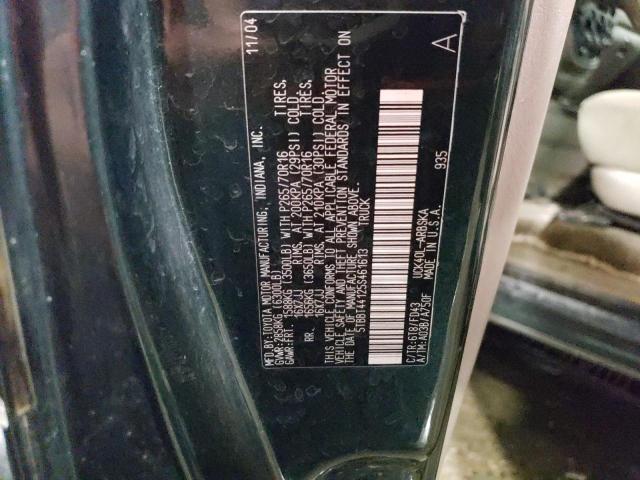 5TBBT44125S461613 - 2005 TOYOTA TUNDRA ACCESS CAB SR5 GREEN photo 12